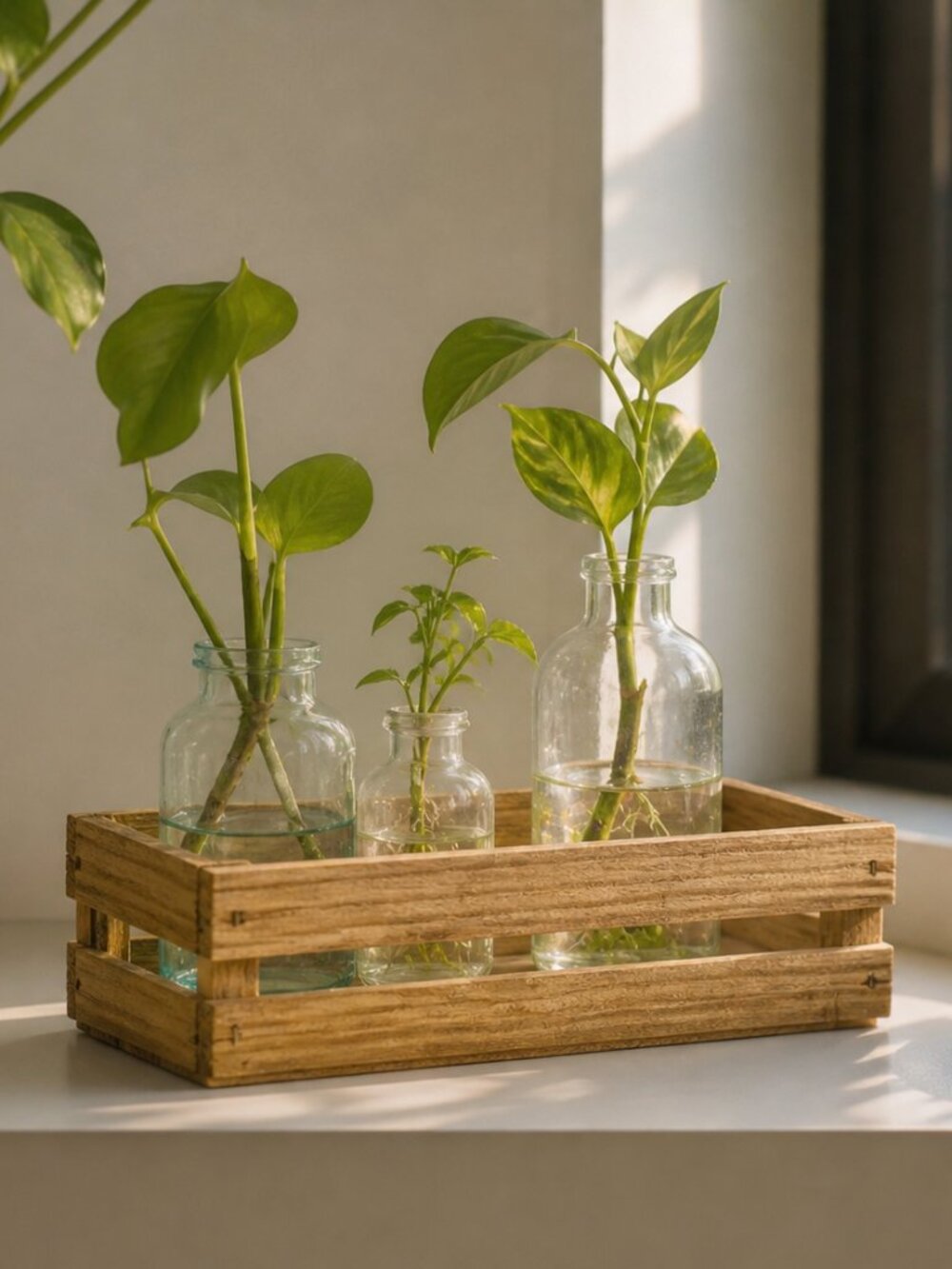 Vintage Mini Wood Crate Boho Witchy Farm Cottagecore Shabby Natural